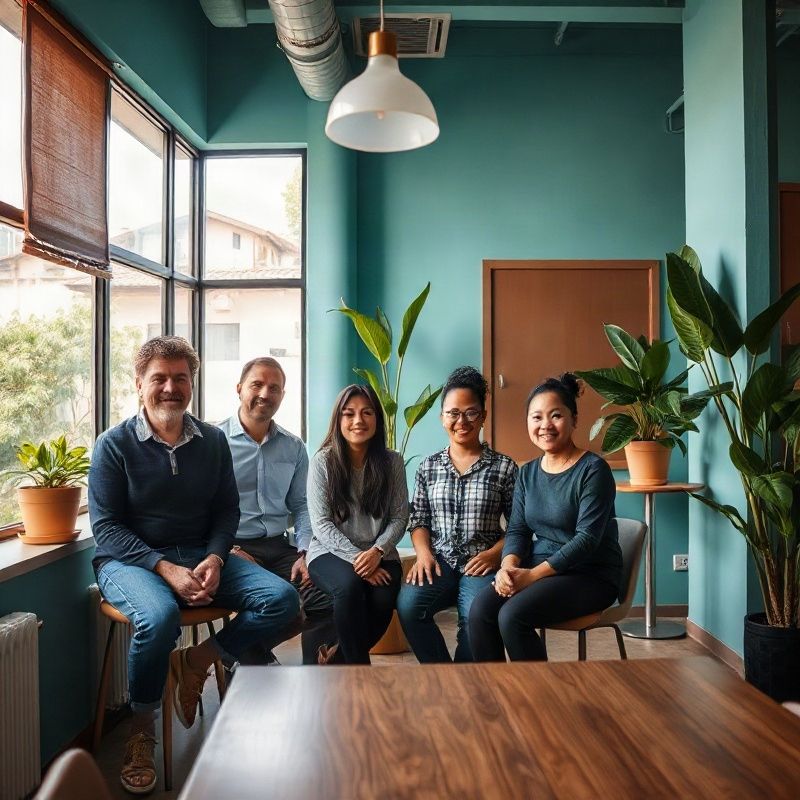 Equipe da Swiftkbeta reunida no espaço de trabalho na Asa Norte